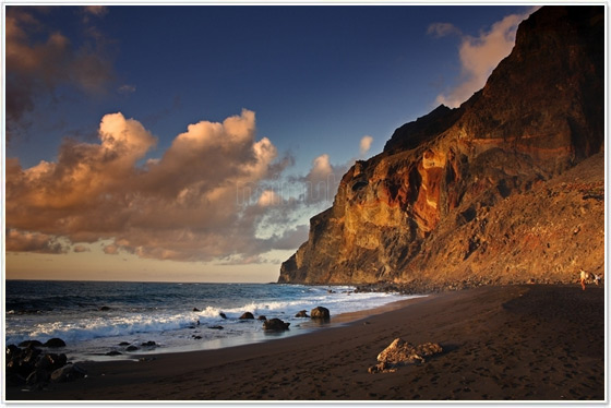 Spiagge Roccia Vulcanica Valle Gran Rey, La Gomera Spiagge Roccia Vulcanica Valle Gran Rey, La Gomera