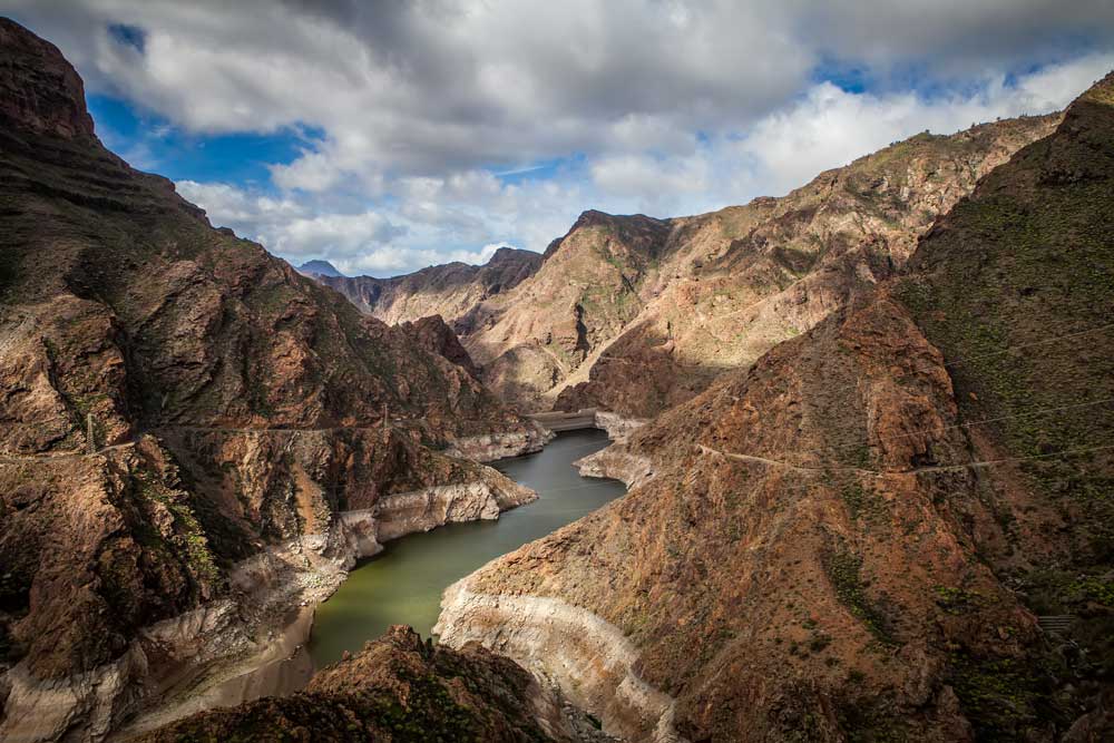 Acusa, piccola diga isola di Gran Canaria
