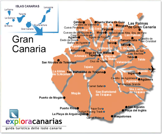 Mappa Gran Canaria